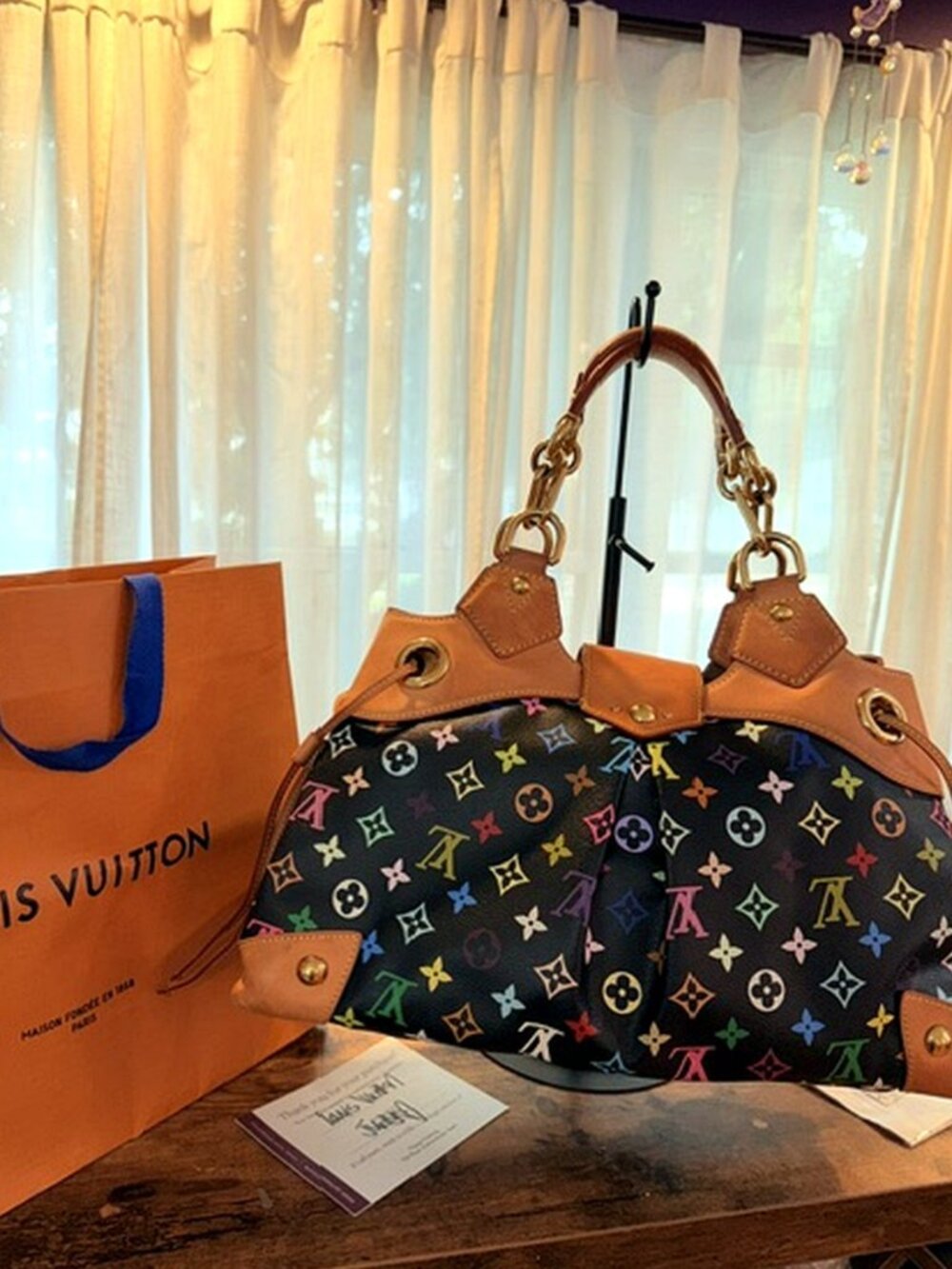 Louis Vuitton Monogram Noir Ursula Murakami rare Black Bag Shoulder PRISTINE